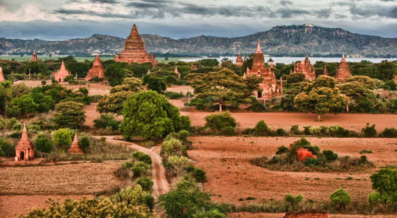 Asia, Bagan, Burma, HDR, landscape, Myanmar, temple,HDR 0540-0065-0069_v1